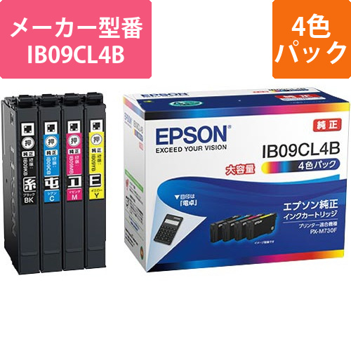 純正インクカートリッジ　IB09CL4B　4色P画像