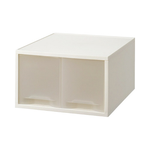 引き出しケース　Ａ４タテ深型ハーフホワイト画像