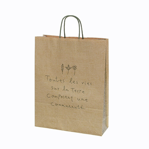 手提げ紙袋（ナテュール・丸紐・幅320×マチ115×高さ410mm）画像