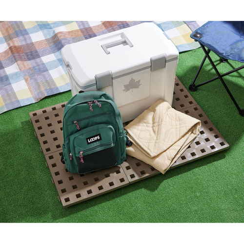 すのこ　ジョイントパレット　20×30cm　2枚セット 木目調のすのこが並ぶ、縦に配置された2枚のパレット