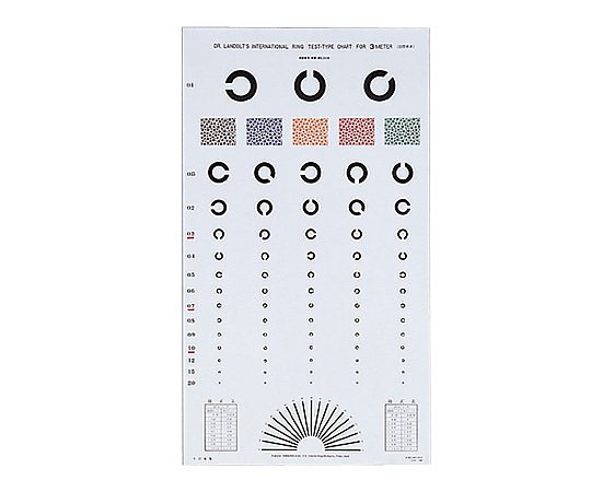 視力表　ランドルト　3m