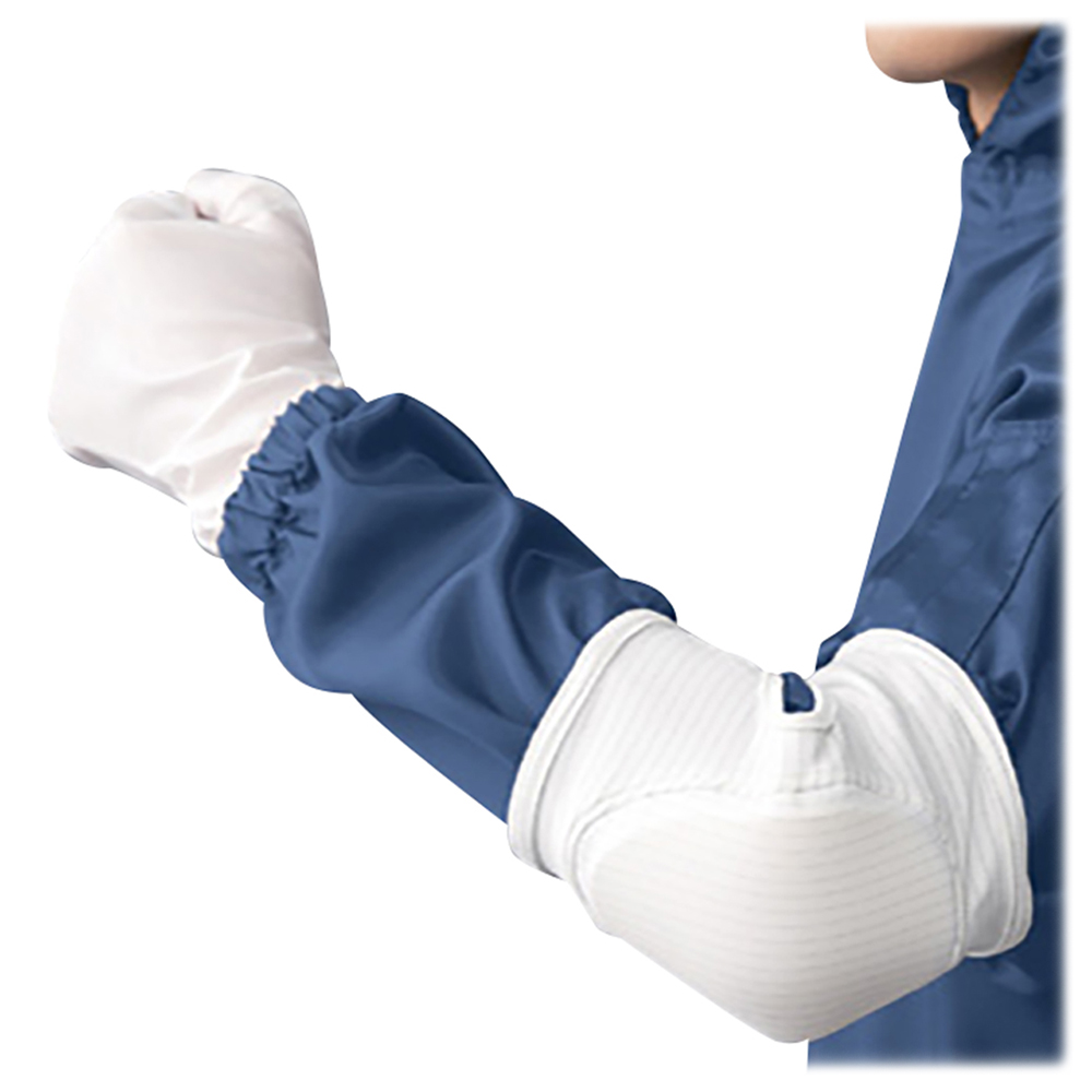 クリーンルーム用サポーター肘あて　白　L