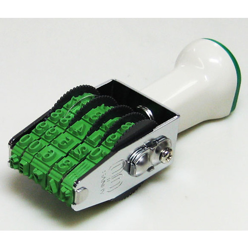 テクノタッチ回転印　欧文　４号日付　［明朝体］画像