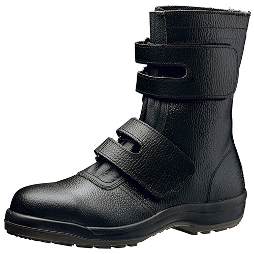 JIS規格 ﾜｲﾄﾞ樹脂先芯 耐滑安全靴 長編上 CJ035 ﾌﾞﾗｯｸ 25.5cm 1足画像