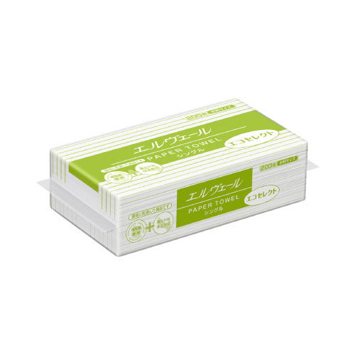 エルヴェールペーパータオルエコセレクトＳ中判３５Ｐ画像