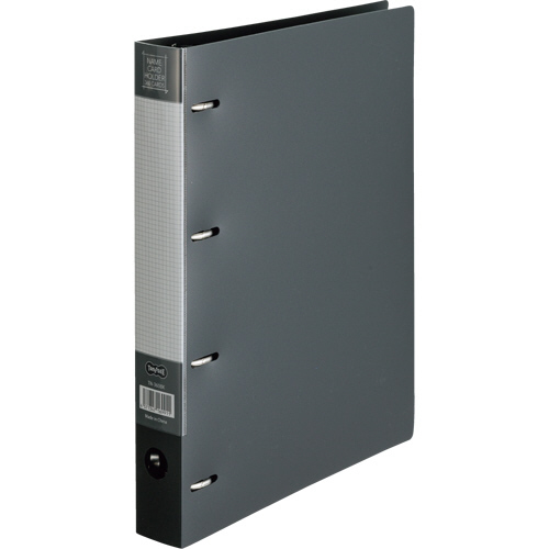 名刺ﾎﾙﾀﾞｰ 差替式 A4ﾀﾃ 4穴 360名用 ﾖｺ入れ ﾌﾞﾗｯｸ 1冊画像