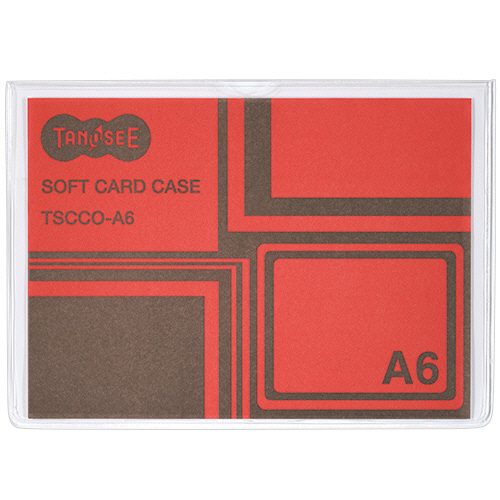 ｿﾌﾄｶｰﾄﾞｹｰｽ A6 透明 再生ｵﾚﾌｨﾝ製 1枚画像