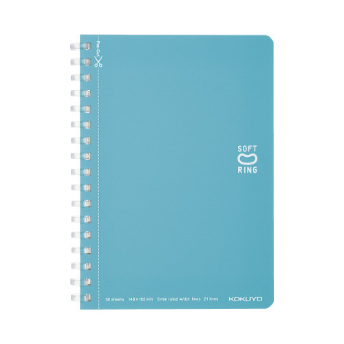 ソフトリングノートＡ６　ライトブルー画像