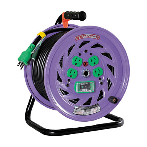 ｺｰﾄﾞﾘｰﾙ 単相100V 30mｺﾝｾﾝﾄ穴4個ｱｰｽ･ﾌﾞﾚｰｶ付 1台画像