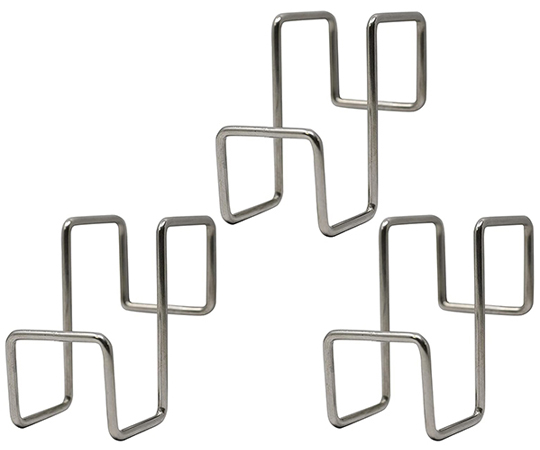 ステンレス扉用フック3個組