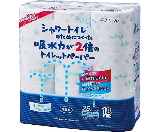 シャワートイレ　無香料　ダブル25m　18R　1パック(18個入)画像