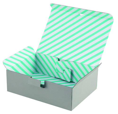 ギフトボックス ハイグレー M ミントブルー画像