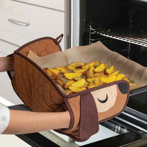 OTOTO　Hot-Dog　Mitts　キッチンミトン　ドッグ かわいらしい犬の形をしたミトンが手に持たれた状態