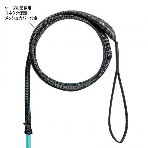 コード集合型光ファイバケーブル　両端SC×2　70m　マルチ50μmOM3　1本 透明な包装袋に包まれた光ファイバケーブルが、長さ70mで両端にSCコネクタが付いた状態。