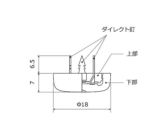 楽打ち スリップ 18mm 4パック入 パッケージが横倒しになって並んでいる様子、側面が見える状態
