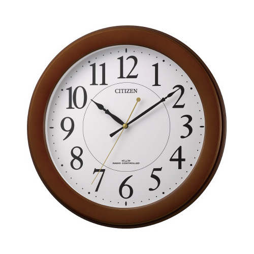 シチズン　木枠電波時計５１４画像
