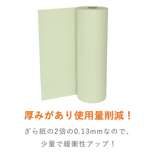 使用量がわかりやすい！ミシン目入りのボーガスペーパー緩衝材
