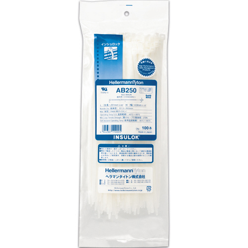 ｲﾝｼｭﾛｯｸﾀｲ 250mm 1ﾊﾟｯｸ(100本)画像