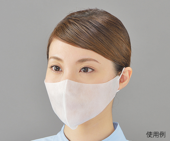 息ラクらく立体マスク　毛髪落下対策ワイドサイズ　1PLY　頭掛けタイプ　100枚×30箱