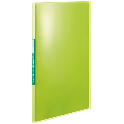 ｼﾝﾌﾟﾘｰｽﾞ ｸﾘｱｰﾌｧｲﾙ(透明) A4ﾀﾃ 20ﾎﾟｹｯﾄ 背幅12mm 黄緑 1冊画像