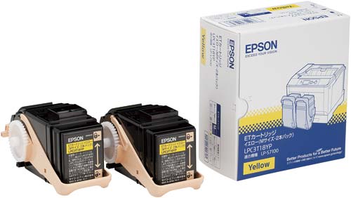 純正トナー　ＬＰＣ３Ｔ１８ＹＰ　イエロー２本パック画像