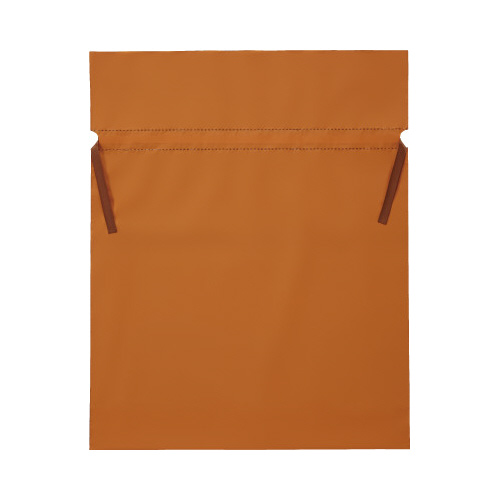 梨地ポリ巾着袋（底マチ付）　オレンジ　ＬＬ　２０枚画像