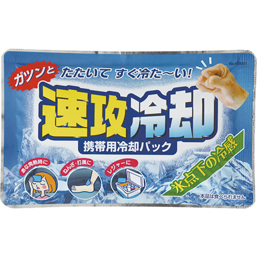 携帯用冷却ﾊﾟｯｸ 速攻冷却 1ｾｯﾄ(10個)画像