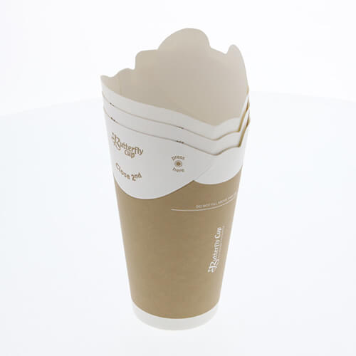 テイクアウトやパッケージに！アイルランド発の紙製バタフライカップ