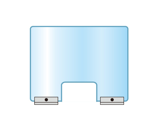 アクリルパーテーション　窓付　500×600mm画像