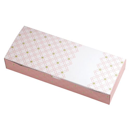 ルミアサービス箱１０個　七宝　つなぎ　うすべに色画像