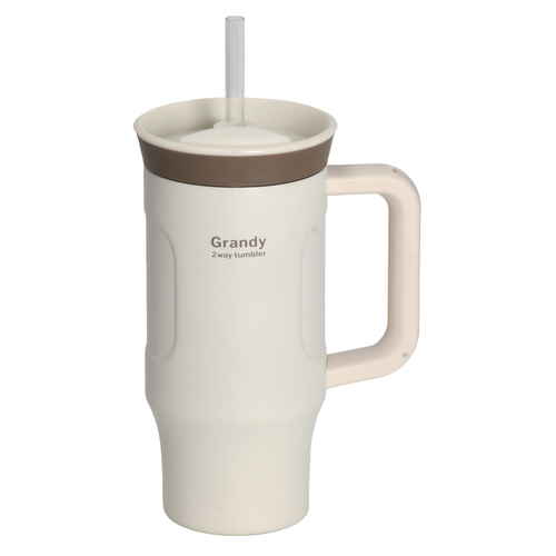 タンブラー グランディ 2WAYタンブラー 600ml アイボリー画像