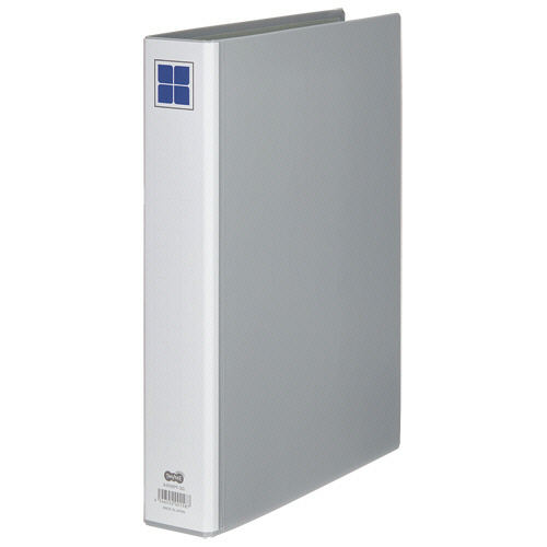 両開きﾊﾟｲﾌﾟ式ﾌｧｲﾙE A4ﾀﾃ 300枚収容 30mmとじ 背幅56mm ｸﾞﾚｰ 1冊画像