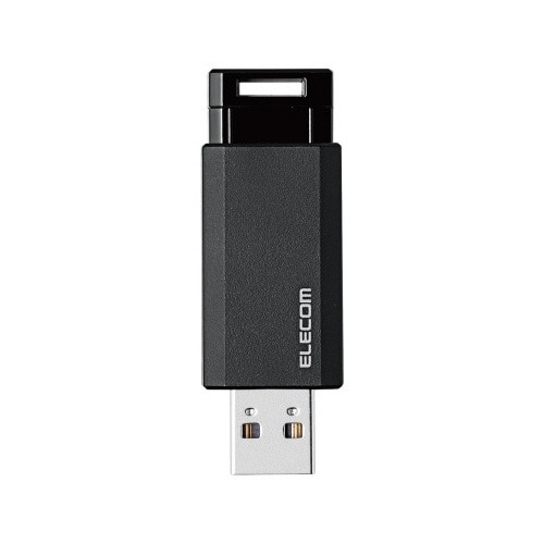 ＵＳＢ３．１メモリー　ノック式　１２８ＧＢブラック画像