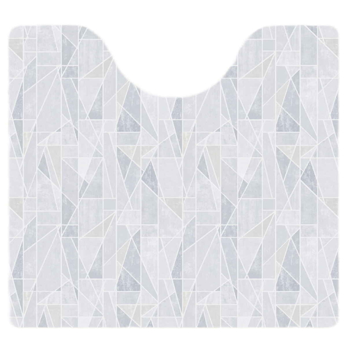 トイレマット クリア 拭ける 55×60cm クリスタル画像