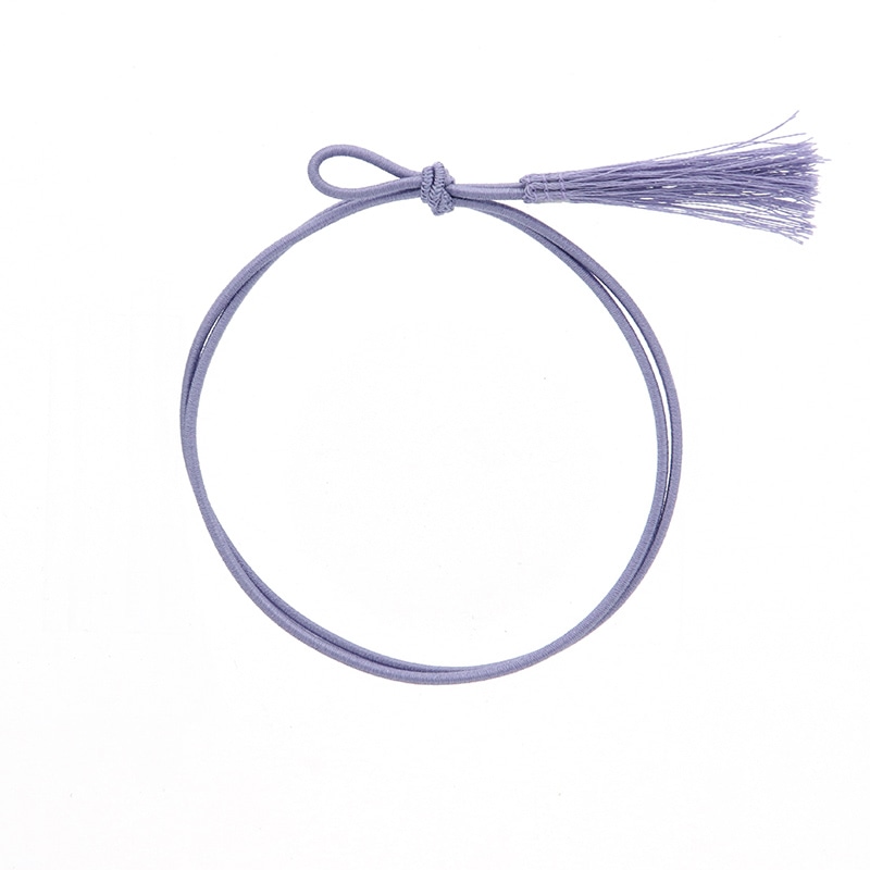 彩ゴム房二重　片花結び５８ｃｍ　折径１１ｃｍ　藤画像