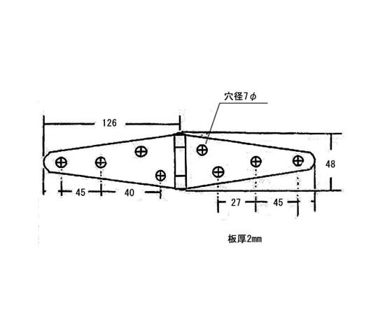 エクストラヒンジ　125mm　2個入 透明なパッケージに収められた製品が横向きで並んでいる様子