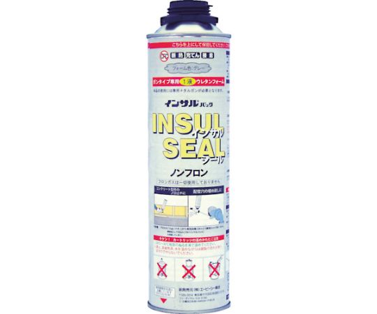 簡易型発泡ウレタンフォーム 1液ガンタイプ インサルパック インサルシール 750ml フォーム色：グレー画像