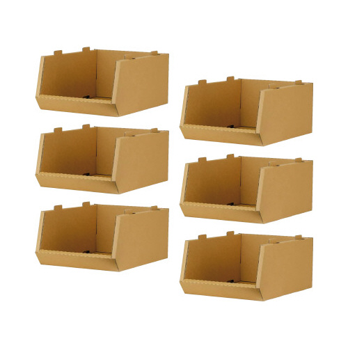 スタッキングコンテナＭ　６個セット　クラフト画像