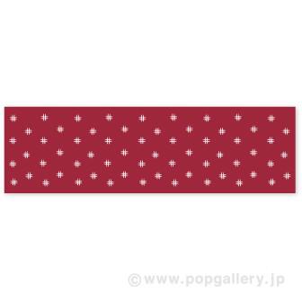 ビニール幕 かすり柄（エンジ）画像