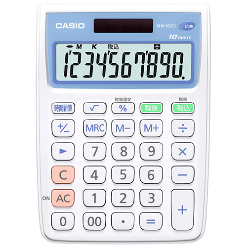 抗菌電卓 10桁 ﾐﾆｼﾞｬｽﾄﾀｲﾌﾟ 1台