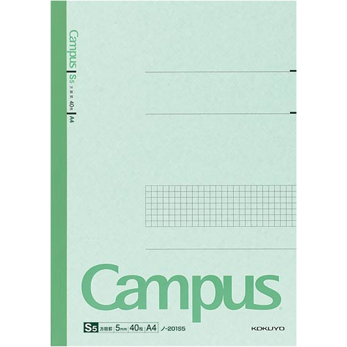 キャンパスノート　Ａ４　５ｍｍ方眼　４０枚画像