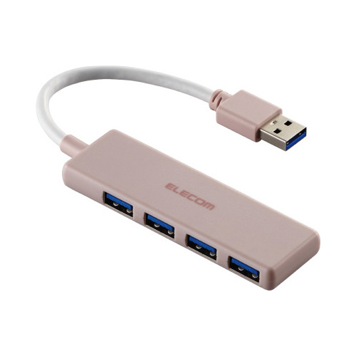 ＵＳＢハブ　（ＵＳＢ－Ａ×４）　バスパワー　ピンク画像