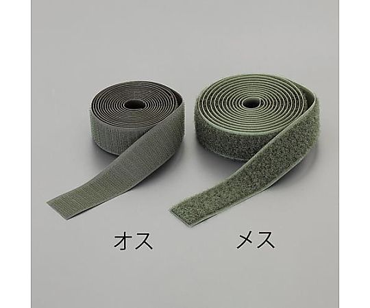 25mmx 2m ﾏｼﾞｯｸﾃｰﾌﾟ雄･雌ｾｯﾄ(ｱｲﾛﾝ接着/OD色画像