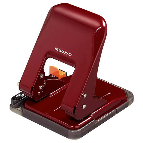 2穴ﾊﾟﾝﾁ ﾗｸｱｹ 37枚穿孔 赤 1台画像