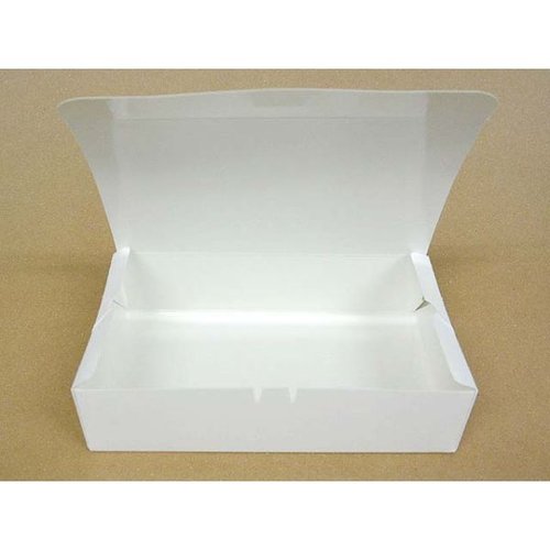 弁当容器 デリメイト KW95T 白無地 協和パック [ケース販売] 真上から撮影された白い無地の弁当容器が並んでいる様子