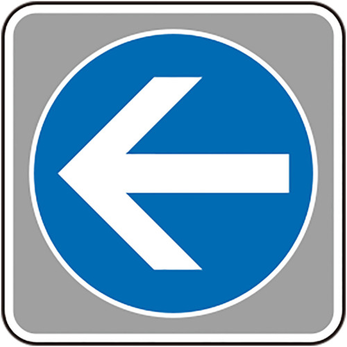 ﾌﾛｱｶｰﾍﾟｯﾄ用標識 矢印 青 小 1枚画像