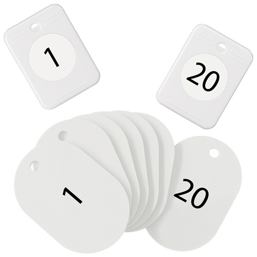 ｸﾛｰｸﾁｹｯﾄ(1-20) 白 1ﾊﾟｯｸ画像