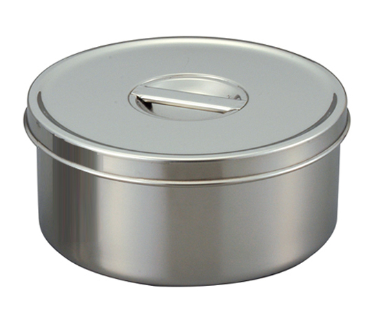 ツマミ付き　ステンレス丸型ポット　2L 18cm画像