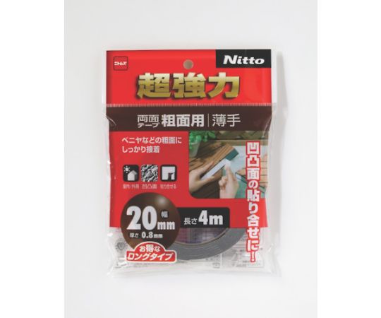 超強力両面テープ粗面用薄手20×4