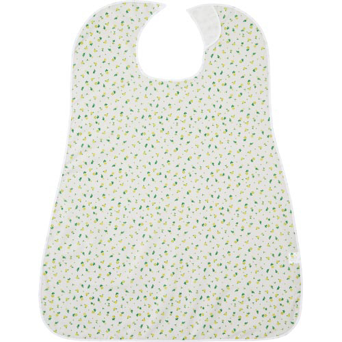 ＬＯｒ食事用エプロン　花柄イエロー画像